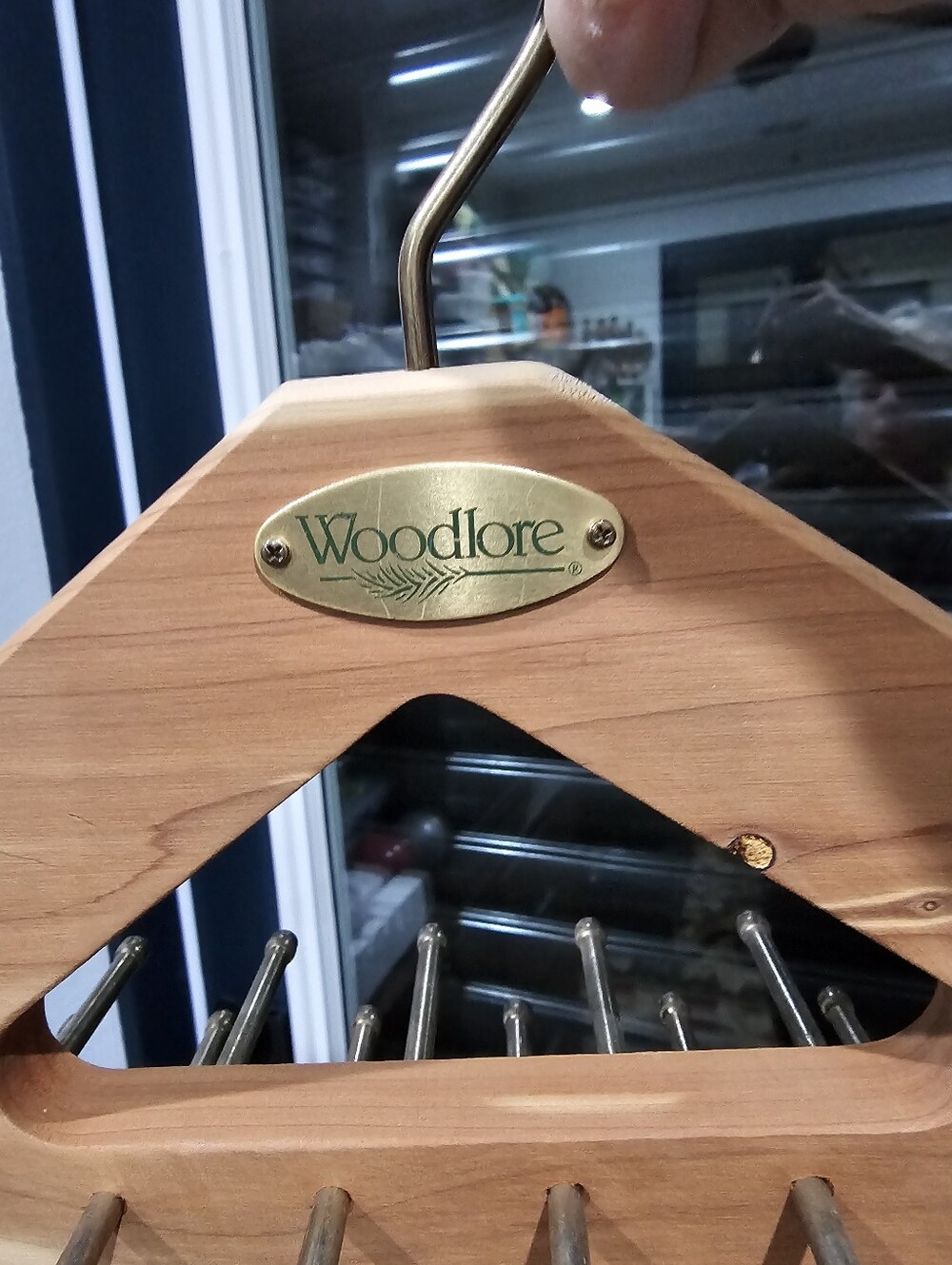 WOODLORE Tie Belt Scarf Hanger Holder Rack 40 Pegs Cedar Wood Closet Organizer